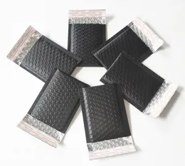 100 peças 110*130mm preto fosco bolha envelopes sacos de envio acolchoados envelope com bolha mailing sacos de folha de alumínio