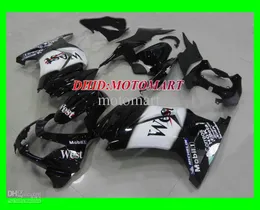 West White Black Working Kit dla Kawasaki Ninja ZX250R ZX 250R 2008 2012 2012 EX250 08 09 10 11 12 Wtrysk
