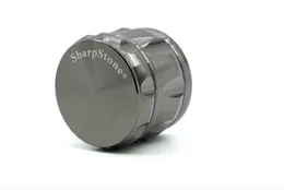 caldo in vendita Nuovo stile 63mm Grinder in lega di zinco Frantoio per tabacco in metallo 4 parti Grinder per erbe concavo laterale a forma di diamante