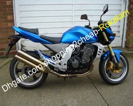 دراجة نارية ABS هيكل السيارة شل ل Kawasaki Cowling Z1000 2003 2004 2005 2006 Z750 Motorcycle Blue Kit Fleating (حقن صب)