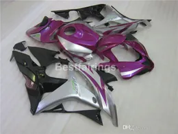 Wtrysk Motocykli Zestaw do obróbki motocyklowej dla Honda CBR600RR 2007 Purple Silver Black Fairings Set CBR 600RR 07 08 LL37