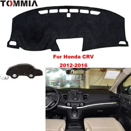 Estilo do carro Para Honda CRV 12-16 Painel Interior Tampa Do Painel Traço Mat Etiqueta Anti-Sol Instrumento De Veludo