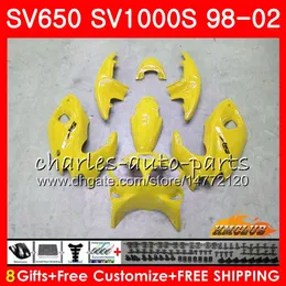 Ciało dla SUZUKI SV650S SV400S SV1000S 98 99 00 01 02 26HC.12 SV 650S 400S 1000S SV650 Light Yellow SV400 S 1999 1999 2000 2001 2002 2002 Owalnia