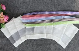 120pcs Bomull Organza Rökelsepåse Lavendel Sachet Linne Paketpaket Väskor Smycken Kosmetisk Förvaringspåpaket