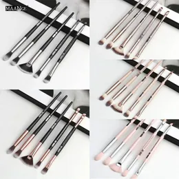 Maange 6PCS Makeup Brushes Set Pro Powder Eyeshadow Eyeliner Eye Brow Brow Concealer Shading Make Up Brush Cosmetic Tool Kit