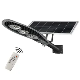 200 W 150W 100W Commercial Street Light dla zmierzchu do świtu, 20000LM 6000K Outdoor Solar Lights z pilotem Super jasny do jardu drogowego