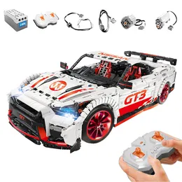 I lager Nisan GTR T3 Racing Sport Car Building Blocks Moc Creative Series 23010 25326 Bricks Julklapp Leksaker