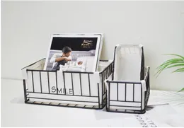 Table iron ins storage baskets sundries porch key boxes cosmetics finishing box basket