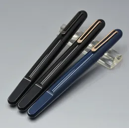 Luxury M Pen Magnetic Shut down cap Roller ball pens Black Resin and Plating carving stationery office school supplies As Gift