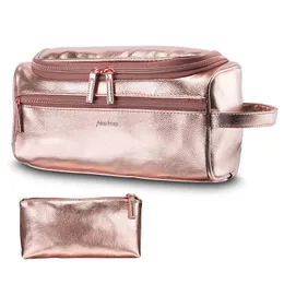 Unisex Kosmetiktaschen Organizer PU Wasserdicht Große Kapazität Haken Badetasche Hängende Kulturtasche Waschen Make-up Aufbewahrungstaschen Bolsa Con Gancho Cosmetico