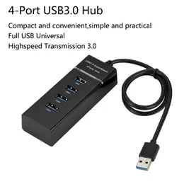 4 portar Höghastighetsnav Höghastighet 4 Port USB 3.0 Multi Hub Splitter Expansion för Desktop PC Laptop Adapter USB 3.0 HUB