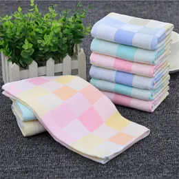 factory wholesale cotton double layer cotton yarn children towel 25 50cm boys and girls wipes can be customized