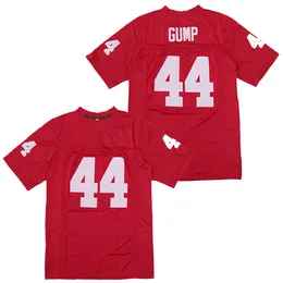 Cheap 44 Forrest Gump Tom Hanks Movie Football Jersey Mens University Jerseys Red Stitched Size S-3XL