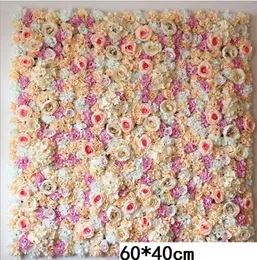 60X40CM Artificial Silk Rose Flower Wall Wedding Christmas Decoration Decorative Silk Hydrangea Wedding Decoration Backdrop C18112601