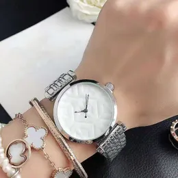 Zegarki marki Kobiety Dziewczyna Styl Metal Stal Zegarek Kwarcowy Wrist Watch Ar19