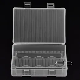 VBestlife Portable Batterilage Hård PP Transparent Case Holder Förvaringslåda för 4 x 26650 Batterier (ingår ej) med krok 30