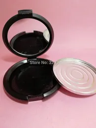 5g 50 pçs/lote preto redondo clássico vazio sombra em pó caso, sub recipiente de pó cosmético de plástico, recipientes cosméticos vazios