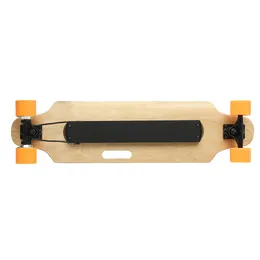 ALFAS 250W 15kmh Electric Skateboard Scooter Remote Control Longboard 7-layer Maple Board Shock Proof Board - Orange