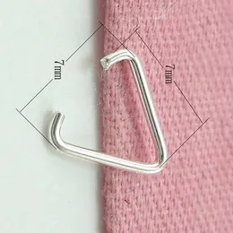 50 Stück/Lot 925 Sterling Silber Pinch Clip Verschluss für Anhänger DIY Handwerk Schmuck 0,6x6,3x6mm AP060*