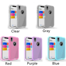 3 in 1 Robot Phone Cases Defender Transparent Back Cover Clear Protector for iPhone 12 pro max mini 11 11pro X XR Xs Samsung Galaxy Note20 ultra S21 plus Note10 S10plus