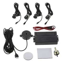 Freeshiping Car alarm Auto 4 Kit Sensor de Detecção de Radar de Estacionamento Sensor de Estacionamento Reverso-Styling Sistema de Alarme Parktronics Sensor Estacionamento