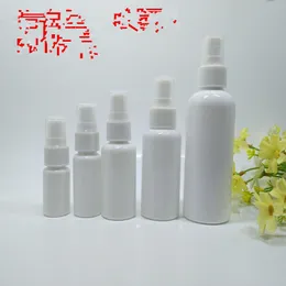 50pcs 10ml 20ml 30ml 50ml 100 ml 흰색 플라스틱 스프레이 향수 병 빈 화장품 컨테이너