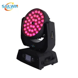 Sailwin قيثارة 36 ​​* 18W 6in1 RGBAW + UV ZOOM LED نقل رئيس ضوء غسيل DJ ضوء المرحلة الأنوار حزب