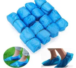 DHL Plastic Waterproof Disposable Shoe Covers Rain Day Carpet Floor Protector Blue Cleaning Shoe Cover Overshoes For Home