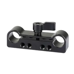 CAMVATE 15mm Dual Rod Clamp Adapter With 1/4"-20 and M4 Threads for dlsr shoulder rig kit C2099