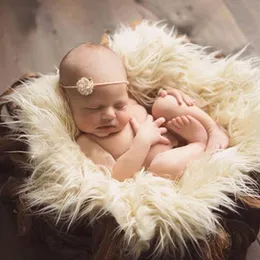 Newborn Faux Fur Prop Basket Filler Stuffer Photo Props Baby Fotografia Photography Backdrop Background Blanket Infant Shoo