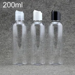 Gratis frakt 200ml plastvattenflaska Refillerbar Makeup Cream Cosmetic Face Toners Packaging Shampoo Lotion Clear Container