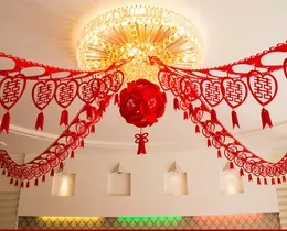Bröllop lykta dekoration uppsättning kärlek bröllop artificiellt äktenskap rum dekoration kinesisk stil DIY Double Happ