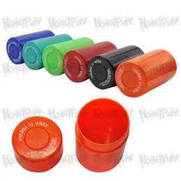 Honeypuff Vakuum Förseglad burk Akryl Vakuumburkar Lockburkar Mat Plastkorn Herb Spice Container Jar Storage Canister Bottle Tank Box Case