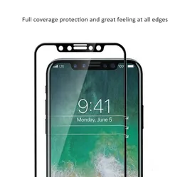 För Samsung A20 A40 M30 S10E A10E A20E A20S A01 A11 Anti Scratch Bubble-Full Full täckningsskärm Protector Tempered Glass Retail Package