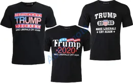3 Styles Donald Make Liberals di Again Homme O-Neck Short Short Short Shirts Pro Trump 2020 T-Shirt Cotton Short Short Short Stamping T-shirt