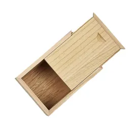12.5 * 8,5 * 6,8 cm Drewniane pudełko Square Log Box Home Creative Desktop Storage Case Organizer