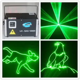 1500mw Ilda DMX512 Programmerbar enda grön belysningsfärg 45k Scanner Outdoor Christmas Laser
