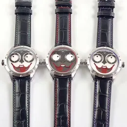 42mm Unik Cool Design Rostfritt stål Joker Röja Röd Inre Bezel NH35A Automatiska Män Klockor Armbandsur Sapphire Crystal Vattentät