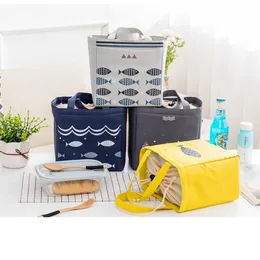 Lunch Box Torba dla kobiet Student Kid Termal Izolowane Oxford Piknik Food Cooler Box Torby do przechowywania