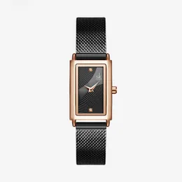 SHENGKE Simple Style Quartz Wristwatch Stainless Steel Gold Silver Watchband 001 High Quality Watches Stainless Steel Hidden Clasp