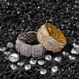 Fashion Jewelry Men Ring Vintage Zircon 18K Gold Plated Punk Rings Rock Rings Retro Trendy Hip Hop Male Ring