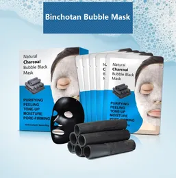 Koldioxidbubbla Ansiktsmask Binchotan Bubble Sheet Mask Fuktgivande Tender Hudvård Koreansk ansiktsmask Kosmetika