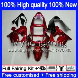 Body For KAWASAKI ZX900 ZX9 R ZX 9R 1998 1999 2000 2001 Metal red 220MY.20 900CC ZX 9 R 900 ZX-9R 98-99 ZX9R 98 99 00 01 ABS Fairing