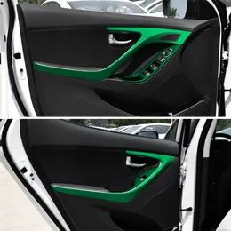 Hyundai Elantra MD 2012-2016 Self Adhesive Car Stickers 3D 5D Carbon Fiber Vinyl Car Stickers and Decals Car Styling Accessori274E