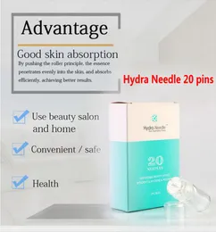 Serumapplikator Hydra Needle 20 Pins Hydra Roller 64 Pins Bottle Aqua Micro Channel Mesotherapy Gold Needle Fine Touch System Derma Stämpel