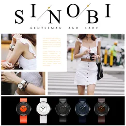 CWP 2021 Sinobi Fashion Watch Kobiety Big Dial Creative Eddy Design wysokiej jakości skórzany pasek białe zegarki Casual Relojes para mujer