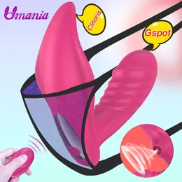Wearable Dildo Vibrator Panties Vagina Sex Toys Sucking Vibradores G SPOT Clitóris Estimulador Sexo Brinquedos para Adultos Y200422