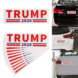 Donald Trump 2020 Adesivos de Carro 7.6 * 22.9 cm Bumper adesivo de parede Manter Fazer a América Grande Decalque para o Estilo Do Carro Paster Veículo