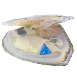 Accessori di bigiotteria da 8mm*8mm triangolare blu zircone cubico sciolto in ostriche confezionate sottovuoto