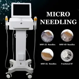 Gold Plated Microneedle beauty machine ance removal Fractional RF Remove stretch marks micro needle skin care equipment